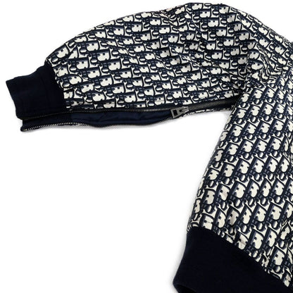Dior Jacket Oblique Jacquard Technical Taffeta 36 Navy — view 9