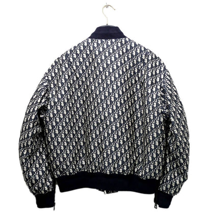 Dior Jacket Oblique Jacquard Technical Taffeta 36 Navy — view 2