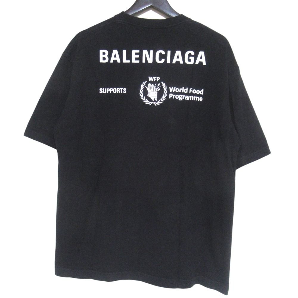 Balenciaga Wfp Logo Print Short Sleeve T-Shirt M Black — view 2