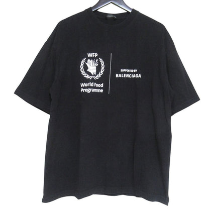 Balenciaga Wfp Logo Print Short Sleeve T-Shirt M Black