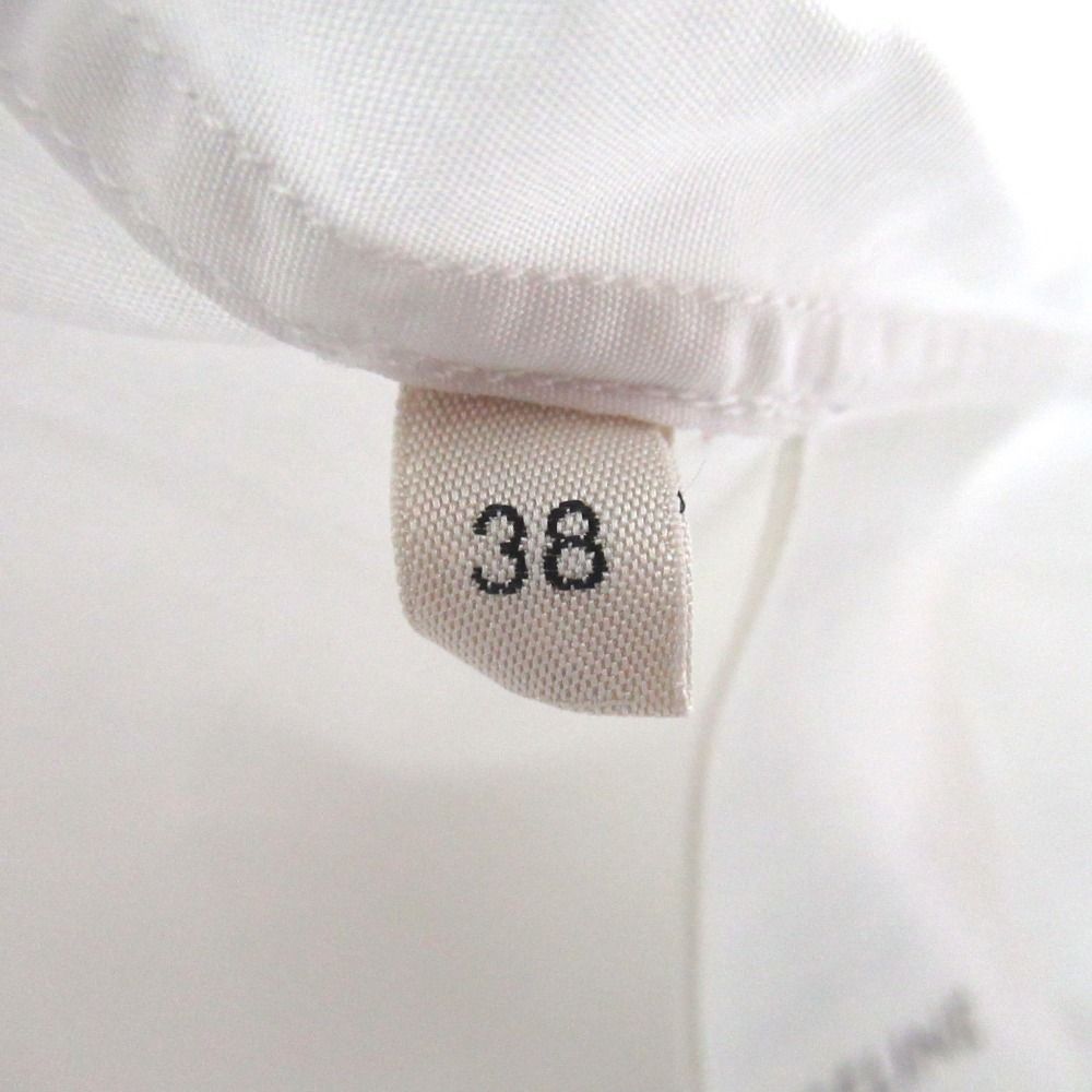 Celine Eddie Era Long Sleeve Frill Shirt Blouse 38 White — view 5