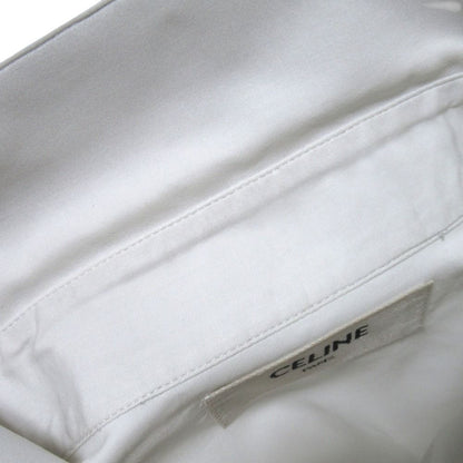 Celine Eddie Era Long Sleeve Frill Shirt Blouse 38 White — view 4