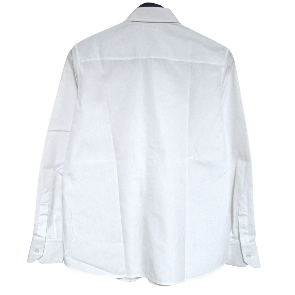 Celine Eddie Era Long Sleeve Frill Shirt Blouse 38 White — view 2