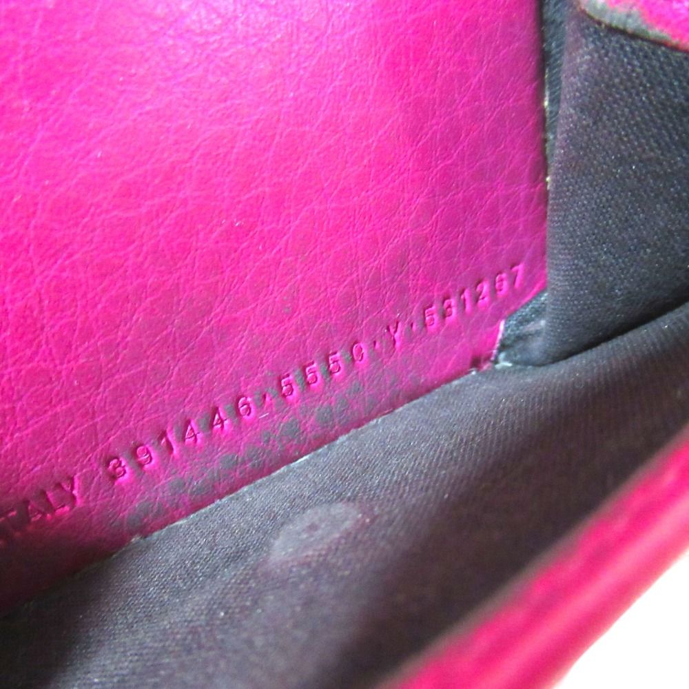 Balenciaga Paper Mini Wallet Compact Trifold Pink — view 7