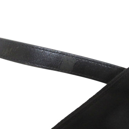 Prada Nylon Leather Tote Shoulder Bag Black — view 8