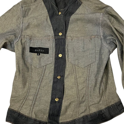Gucci Era Denim Shirt 42 Indigo Blue — view 9
