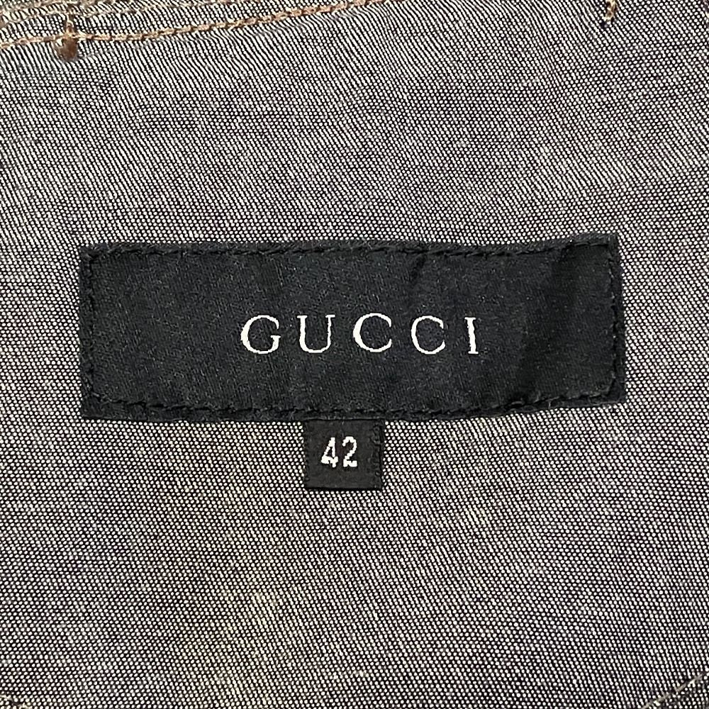 Gucci Era Denim Shirt 42 Indigo Blue — view 4
