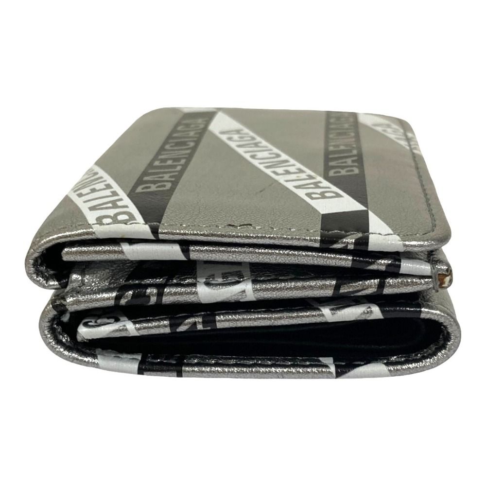 Balenciaga Everyday Compact Wallet Silver — view 7
