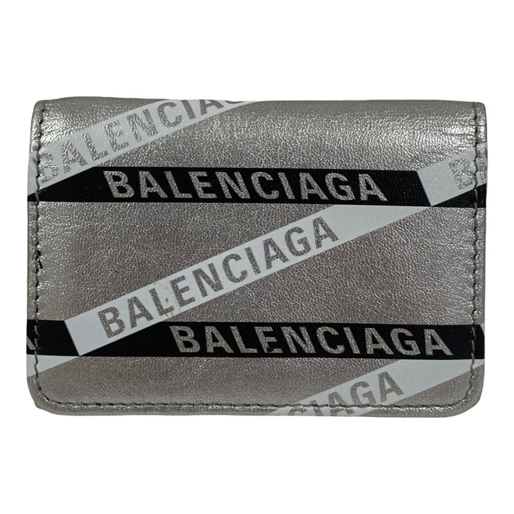 Balenciaga Everyday Compact Wallet Silver