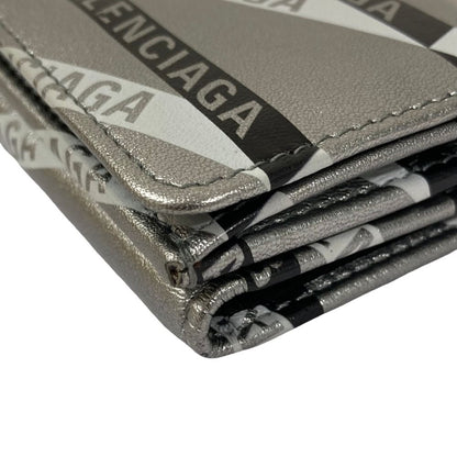 Balenciaga Everyday Compact Wallet Silver — view 9