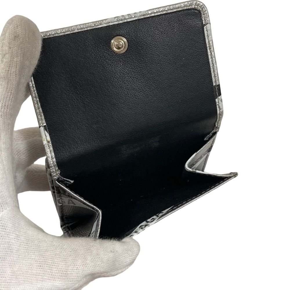 Balenciaga Everyday Compact Wallet Silver — view 3