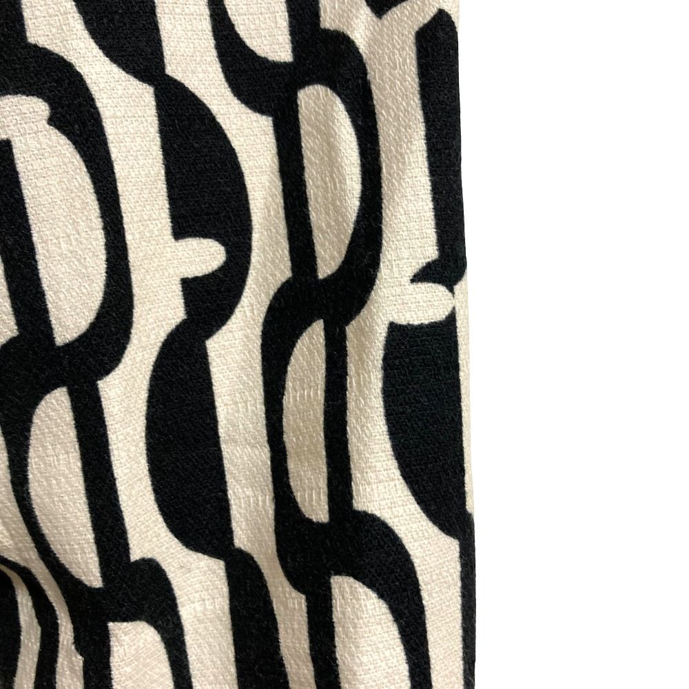 Max Mara 'S All Over Pattern Chesterfield Coat 38 Ivory Black — view 6