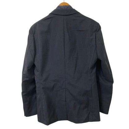 Hermes Mohair Wool Scarf Docking Tailored Jacket 50 Navy — view 2