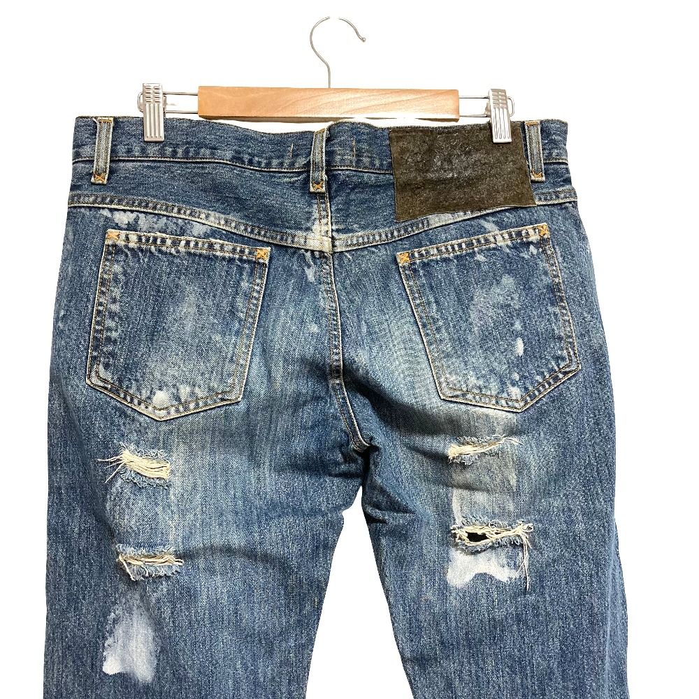 Dolce & Gabbana Crushed Denim Pants 48 Blue — view 6