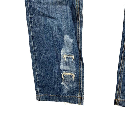 Dolce & Gabbana Crushed Denim Pants 48 Blue — view 7
