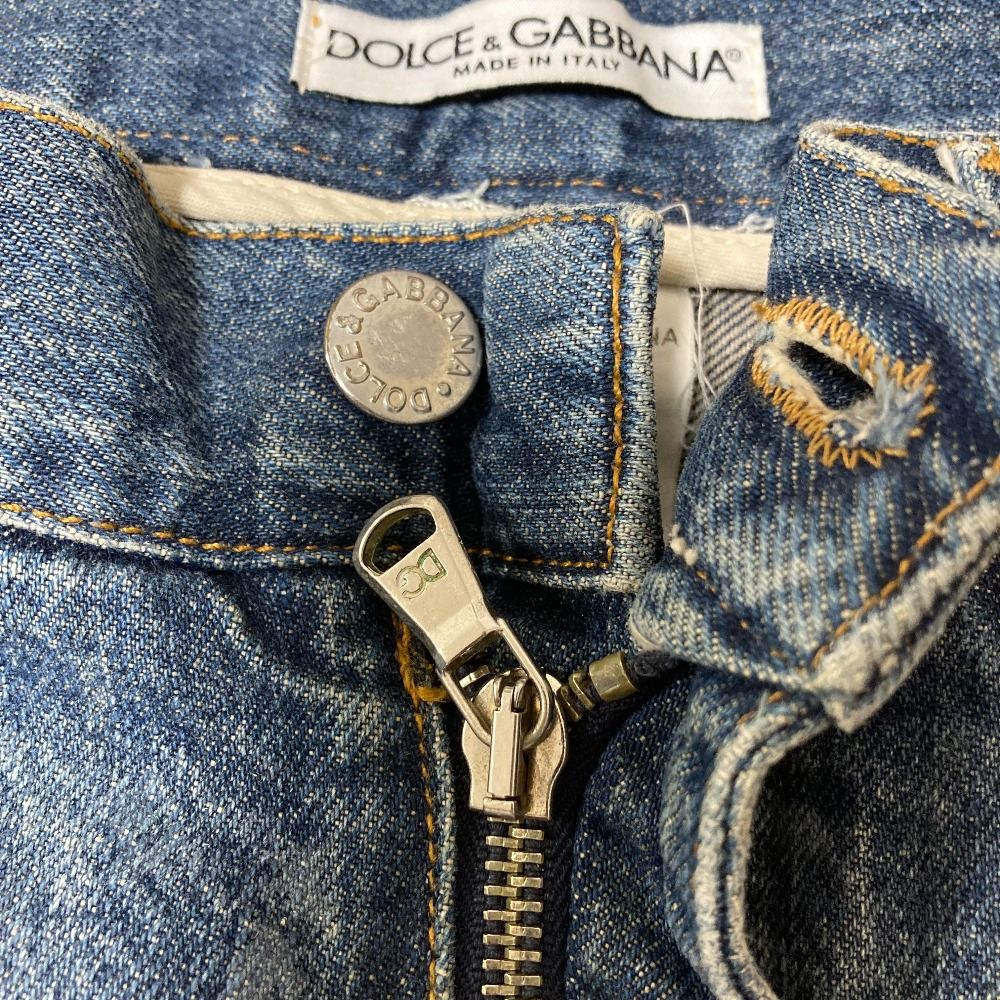Dolce & Gabbana Crushed Denim Pants 48 Blue — view 4