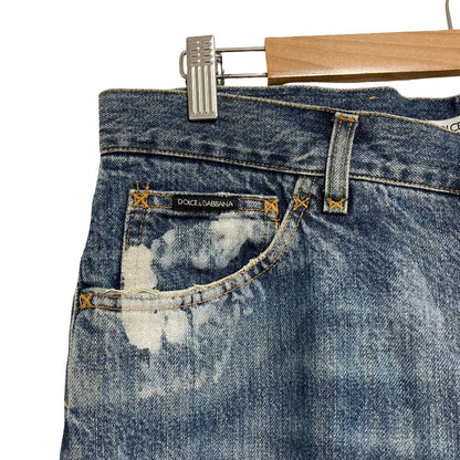 Dolce & Gabbana Crushed Denim Pants 48 Blue — view 3