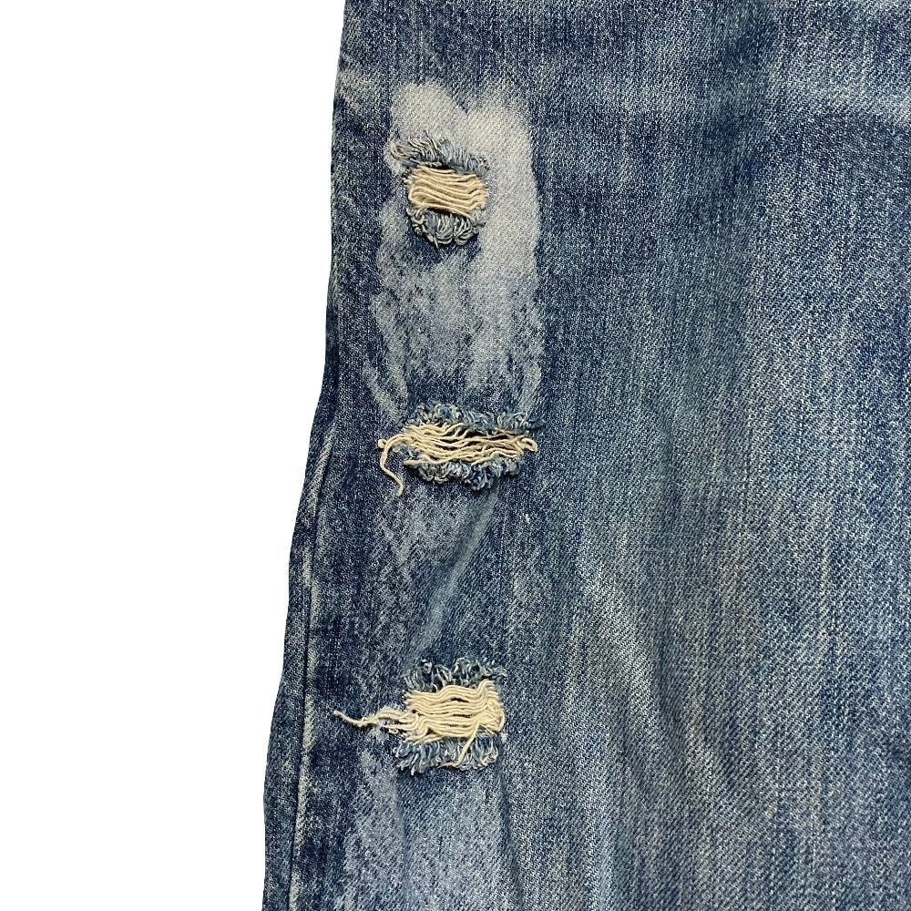 Dolce & Gabbana Crushed Denim Pants 48 Blue — view 5