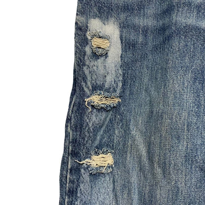 Dolce & Gabbana Crushed Denim Pants 48 Blue — view 5