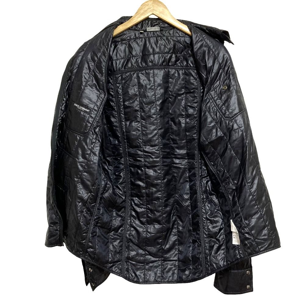 Dolce & Gabbana Padded Quilt Shirt Jacket 16 41 Black — view 3