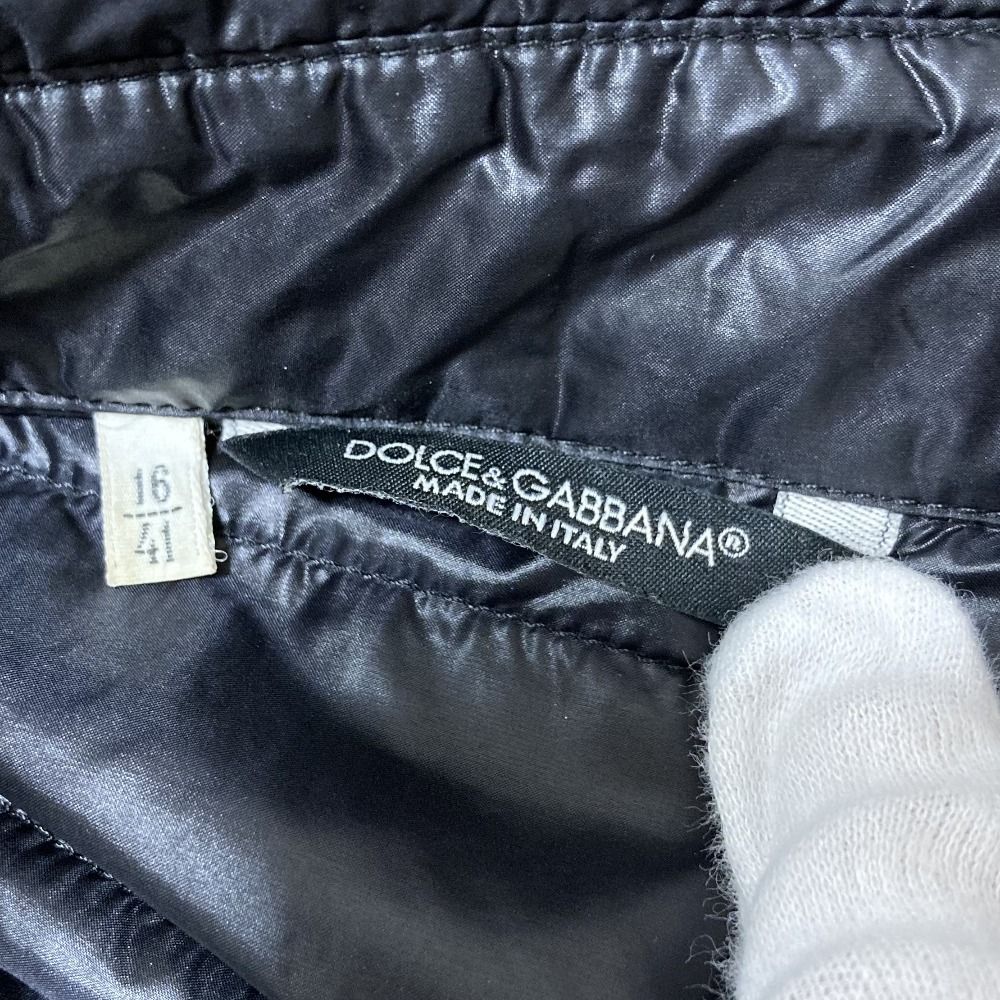 Dolce & Gabbana Padded Quilt Shirt Jacket 16 41 Black — view 8