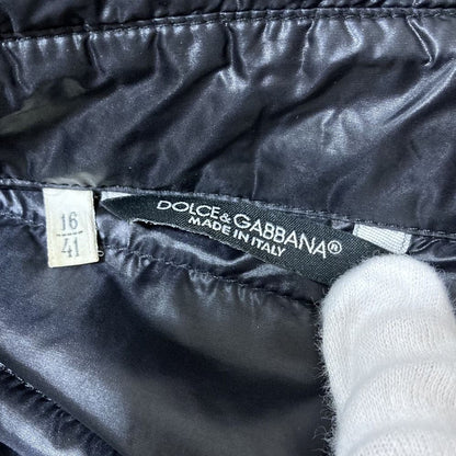 Dolce & Gabbana Padded Quilt Shirt Jacket 16 41 Black — view 8