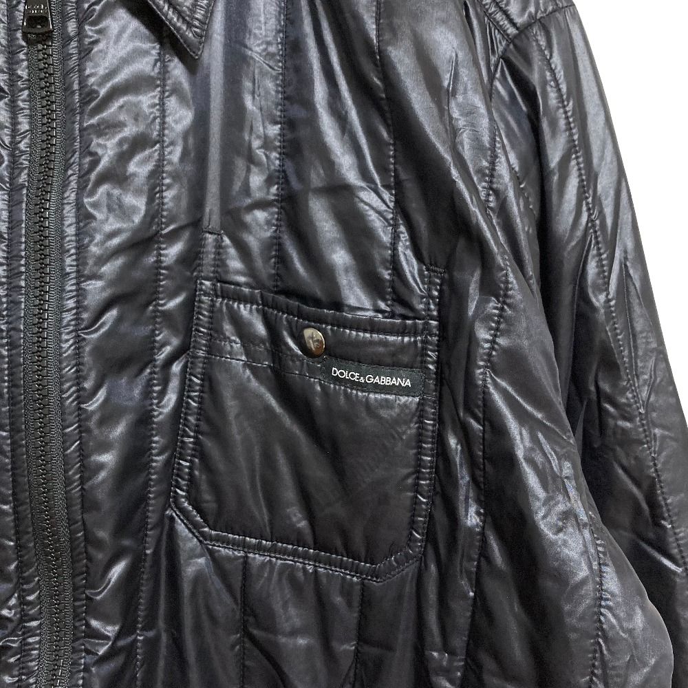 Dolce & Gabbana Padded Quilt Shirt Jacket 16 41 Black — view 5