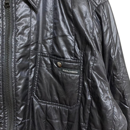 Dolce & Gabbana Padded Quilt Shirt Jacket 16 41 Black — view 5