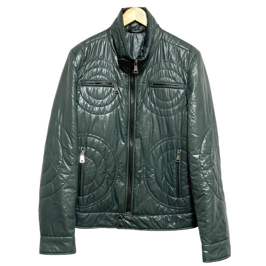 Dolce & Gabbana Circle Pattern Padded Jacket 48 Green