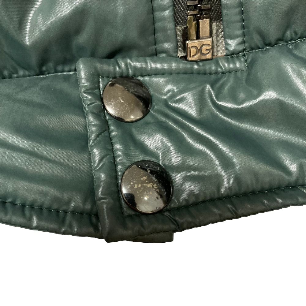 Dolce & Gabbana Circle Pattern Padded Jacket 48 Green — view 6