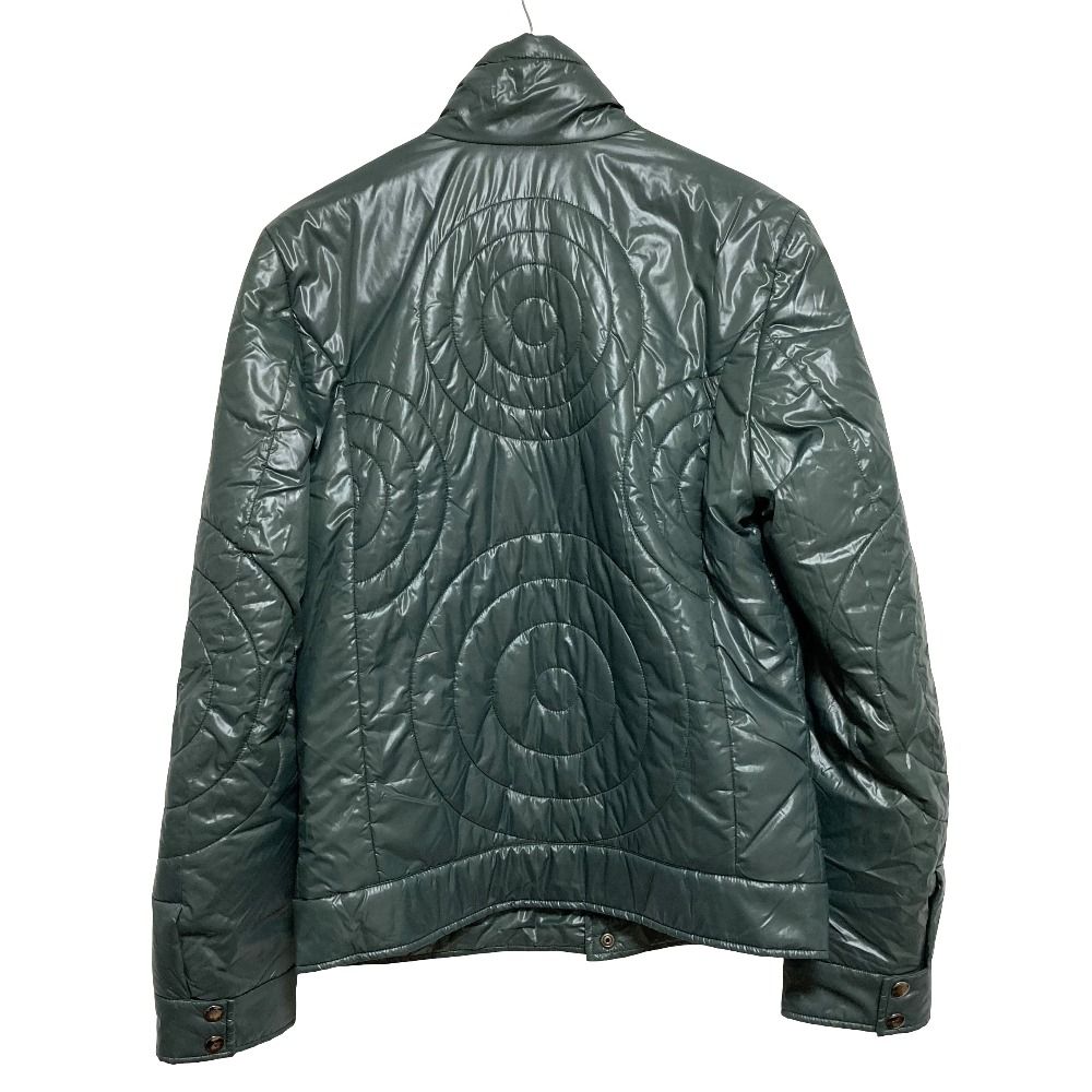 Dolce & Gabbana Circle Pattern Padded Jacket 48 Green — view 2