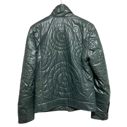 Dolce & Gabbana Circle Pattern Padded Jacket 48 Green — view 2