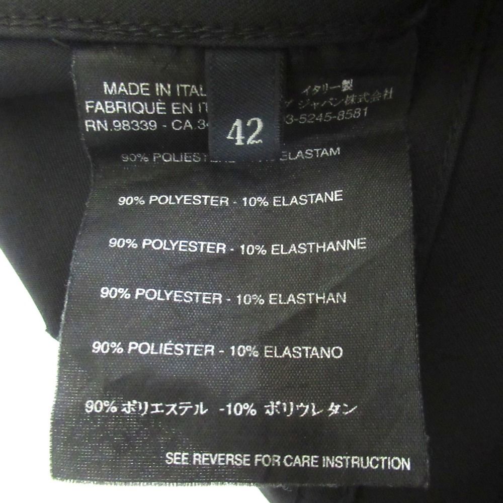 Prada Tailored Jacket Trousers Pants Suit Set 42 40 Black — view 6