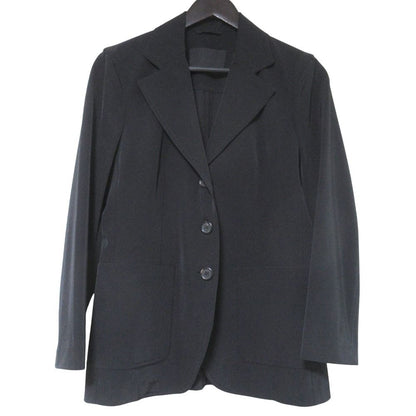 Prada Tailored Jacket Trousers Pants Suit Set 42 40 Black — view 2