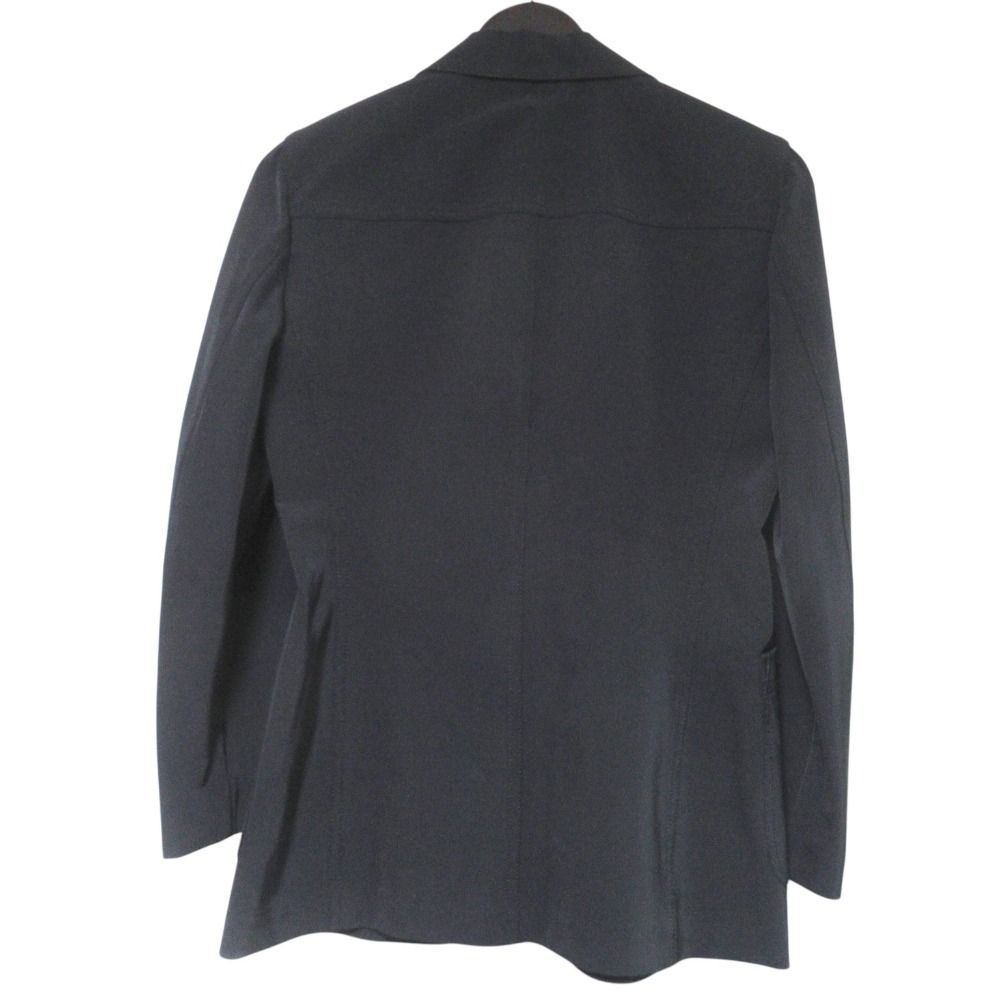 Prada Tailored Jacket Trousers Pants Suit Set 42 40 Black — view 3
