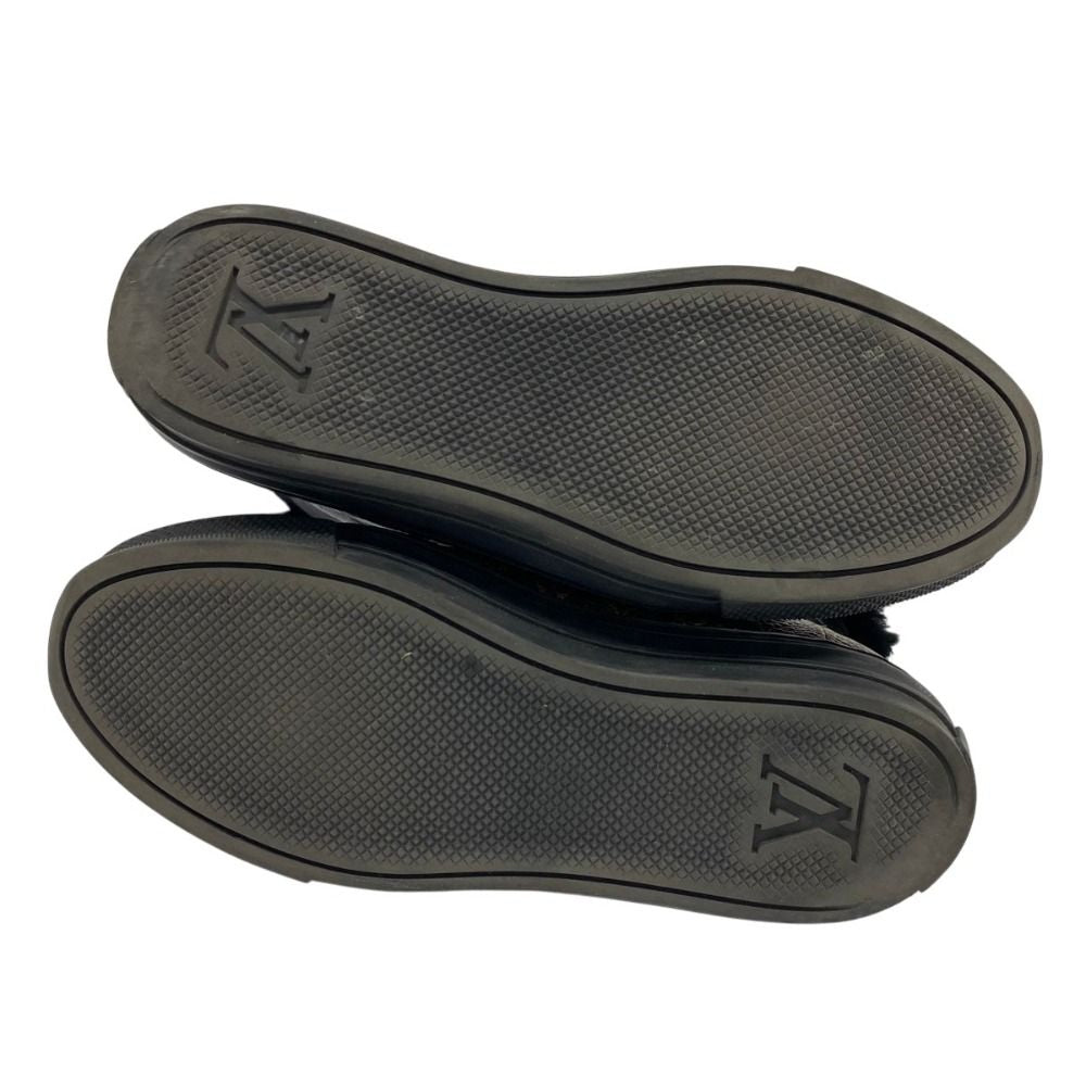 Louis Vuitton Stella Line Shearling Sneakers 34.5 Black — view 8