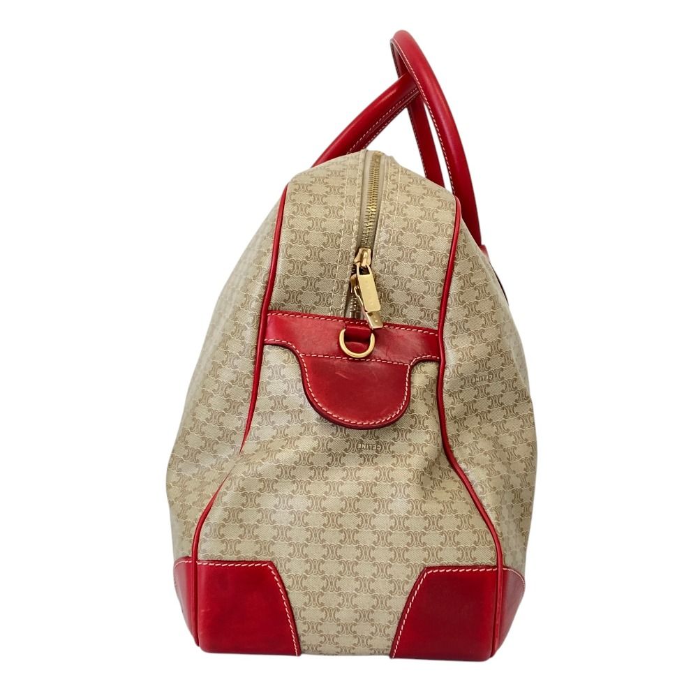 Celine Macadam Pattern 2-Way Boston Bag Beige — view 2