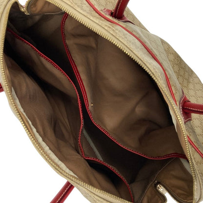 Celine Macadam Pattern 2-Way Boston Bag Beige — view 5