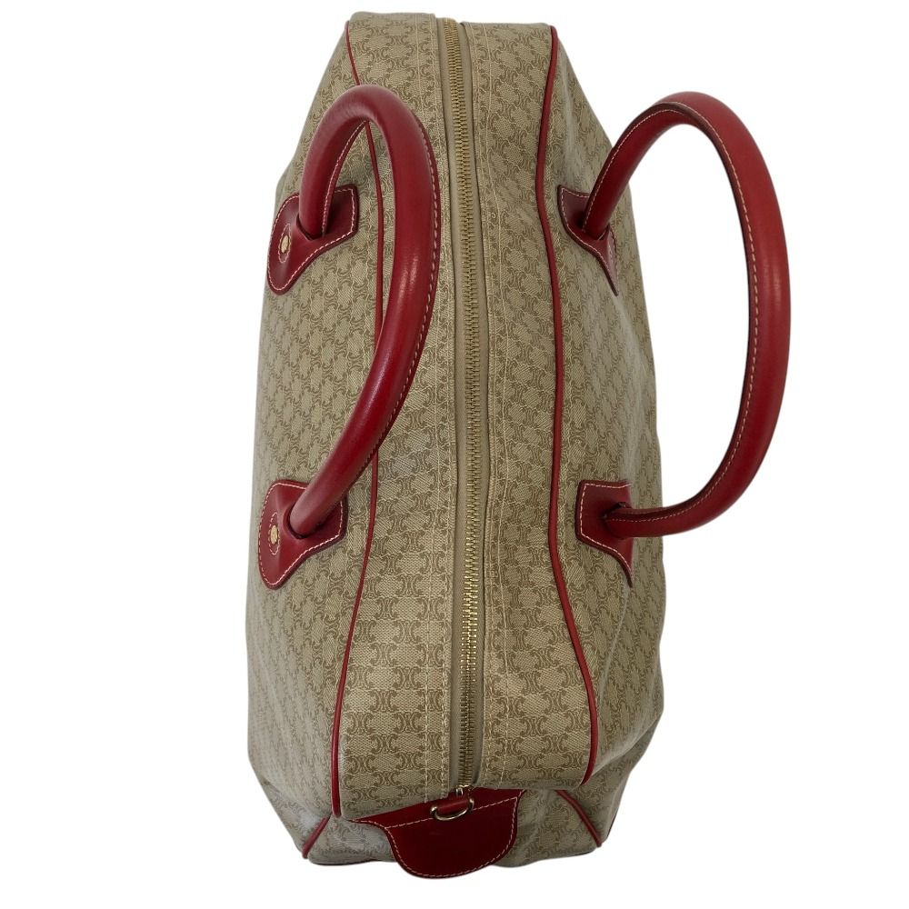 Celine Macadam Pattern 2-Way Boston Bag Beige — view 4