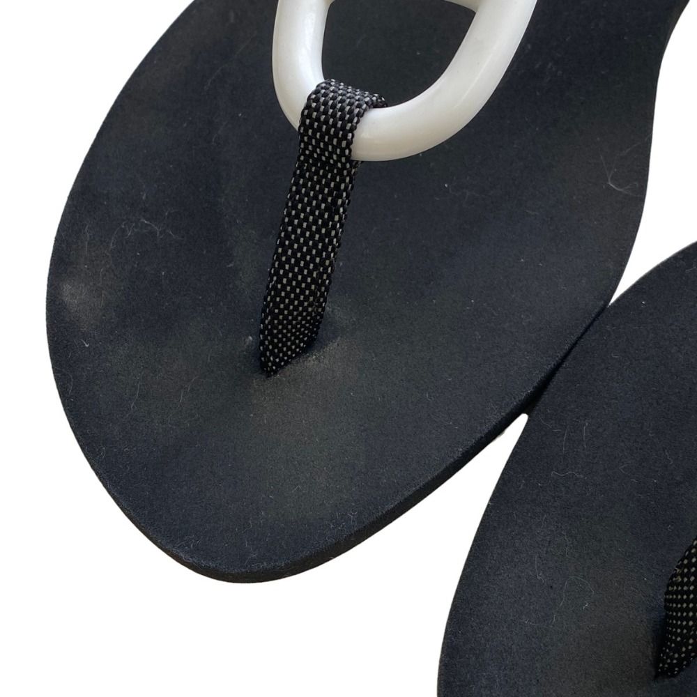 Hermes Caranella Chaine D'ancre Beach Sandals Around Black — view 4