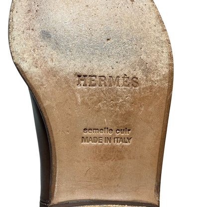 Hermes Kelly Jumping Boots Long 36.5 Brown — view 7