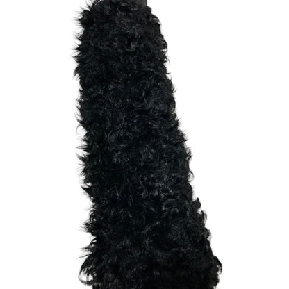 Moncler Sciarpa Mixed Fur Docking Down Jacket Scarf Black — view 4