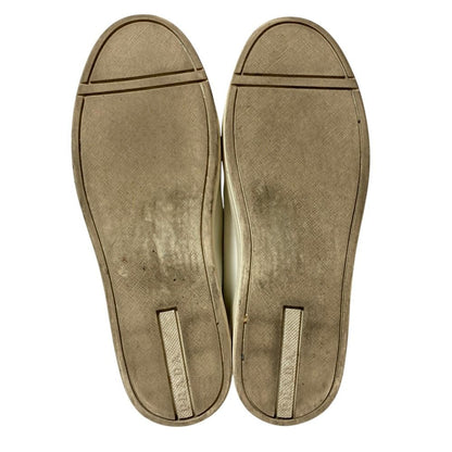 Prada Leather Low Cut Sneakers 37 White — view 6