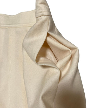 Chanel Vintage CC Logo Button Slit Tight Skirt 36 Ivory — view 3
