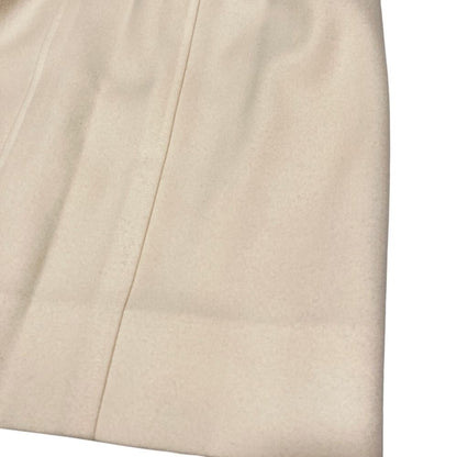 Chanel Vintage CC Logo Button Slit Tight Skirt 36 Ivory — view 6