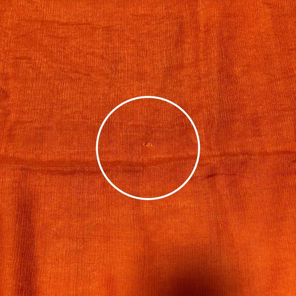 Hermes Cashmere Silk Shawl Orange Scarf — view 6