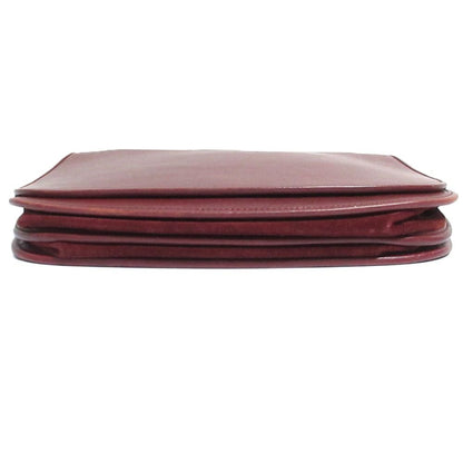 Cartier Must Line Leather Shoulder Bag Bordeaux — view 5