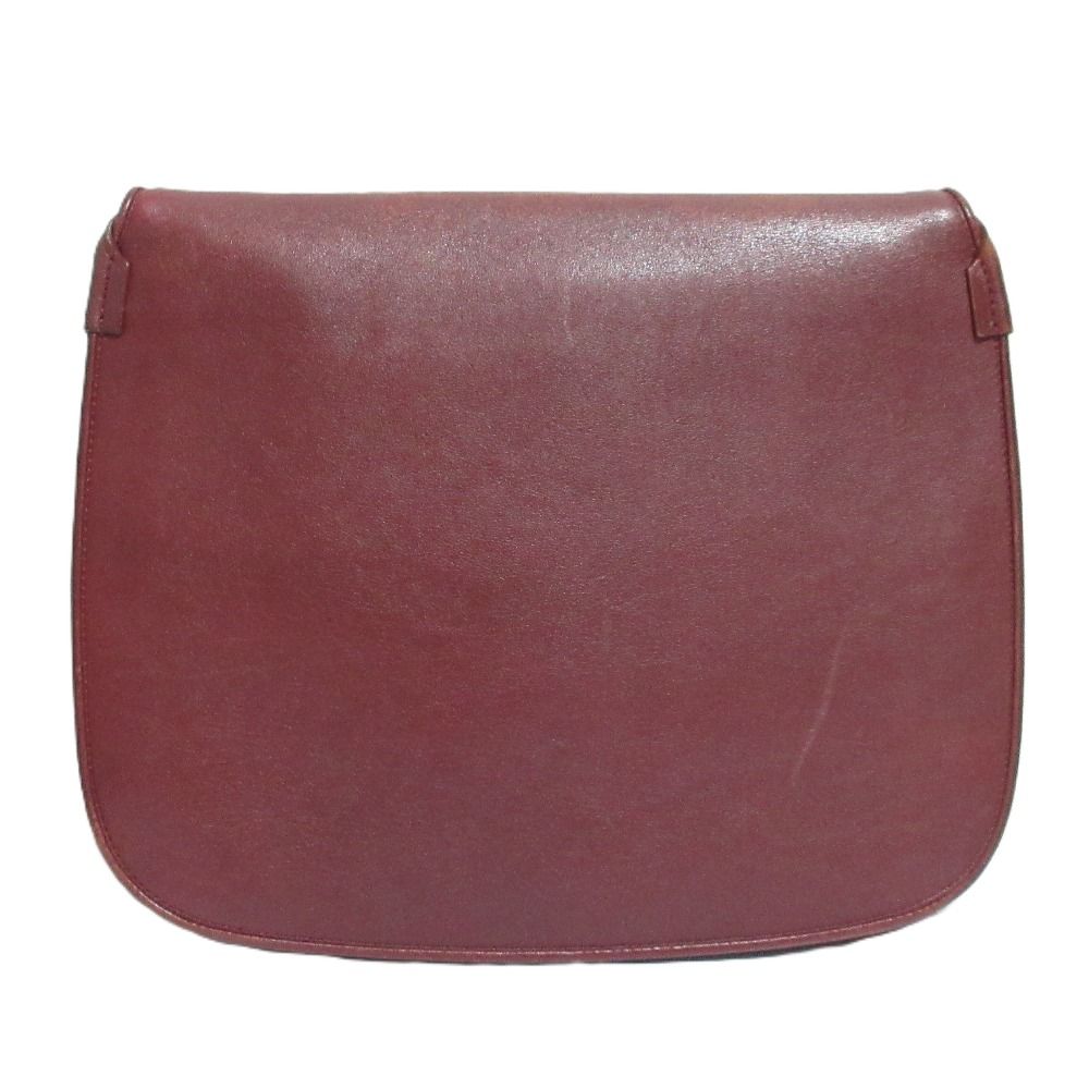Cartier Must Line Leather Shoulder Bag Bordeaux — view 2