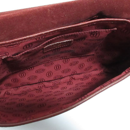 Cartier Must Line Leather Shoulder Bag Bordeaux — view 8