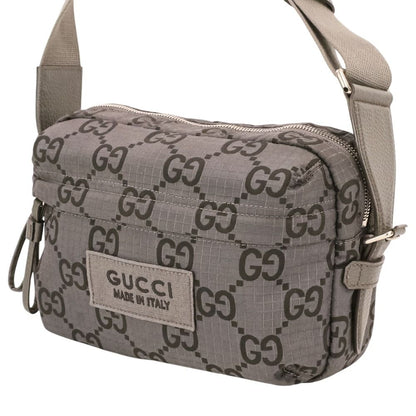 Gucci Econylon GG Polyester Shoulder Bag Gray — view 2